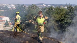 Detingut un menor de 17 anys com a presumpte autor de vuit incendis forestals a Santiago
