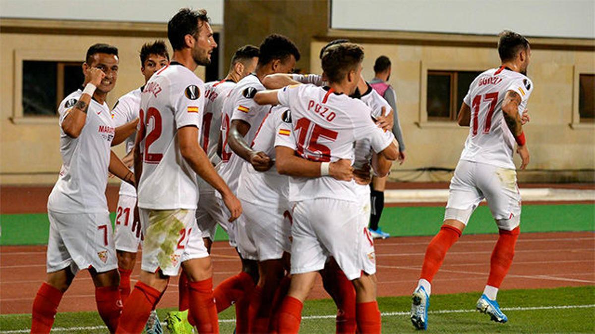 El Sevilla se deshace del Qarabag con tres golazos en Bakú