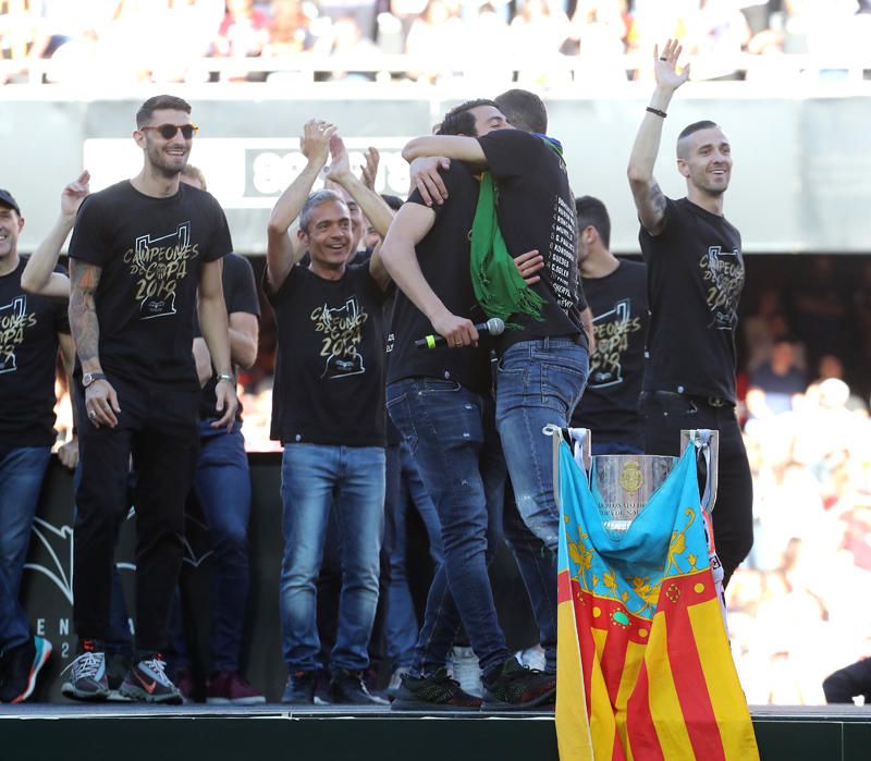 Celebración del Valencia CF campeón de Copa