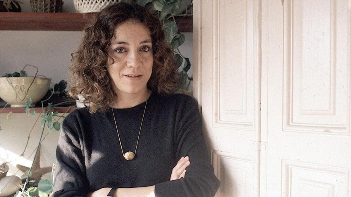 La escritora y periodista Montserrat Roig, en 1987,