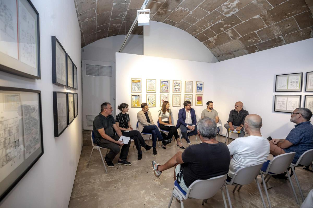 Rueda de prensa en el Solleric.