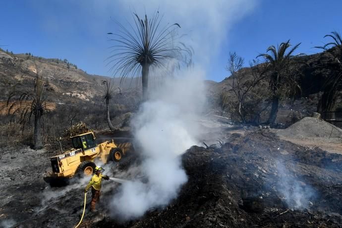 18/03/2019 FATAGA. SAN BARTOLOME DE TIRAJANA.  Incendio en Fataga, en la Finca Rural, Molino de Agua. Fotografa: YAIZA SOCORRO.  | 18/03/2019 | Fotógrafo: Yaiza Socorro