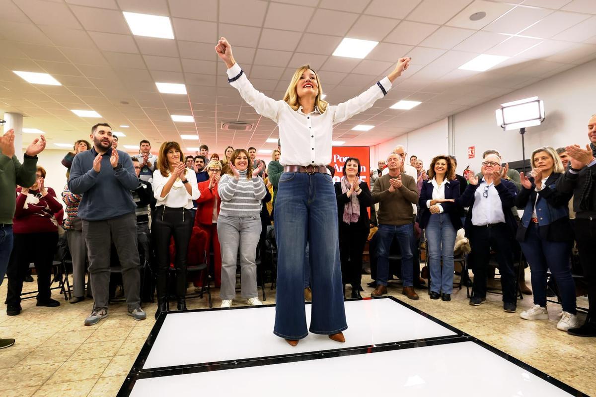 En imágenes | Pilar Alegría lanza su candidatura a las elecciones de Aragón desde La Zaida