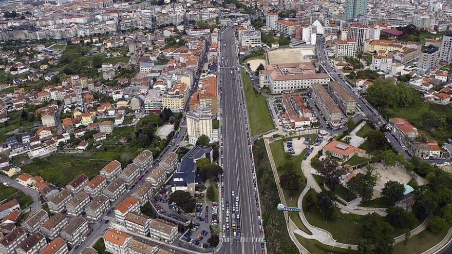 Vista de la avenida de Madrid, que será remodelada íntegramente. // Marta G. Brea