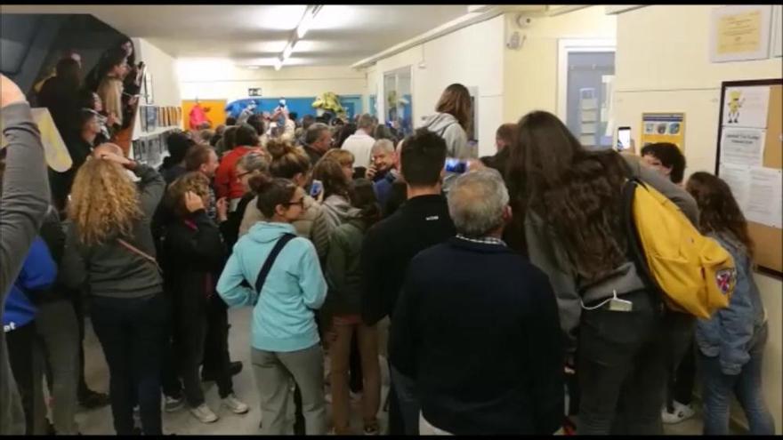 Concentració pel referèndum a Sant Vicenç de Castellet