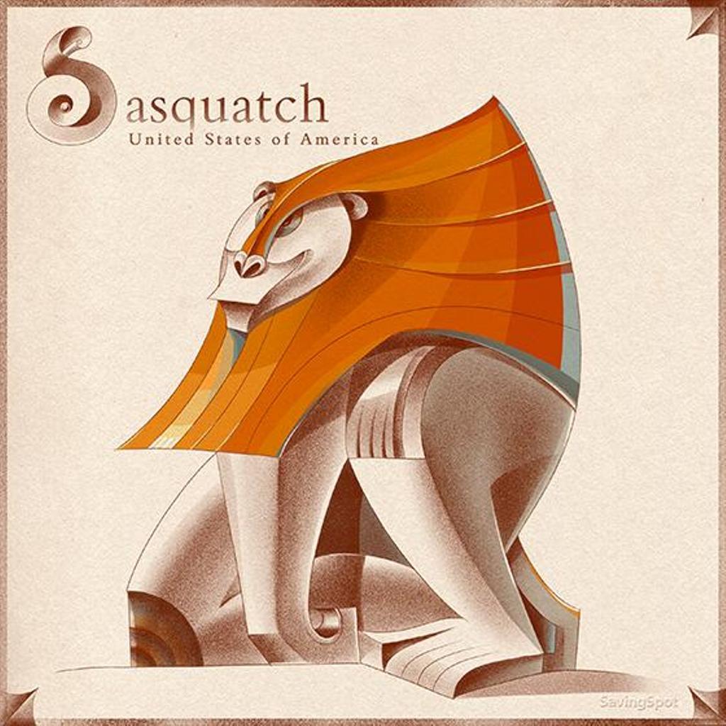 Sasquatch, criatura mitológica de Estados Unidos