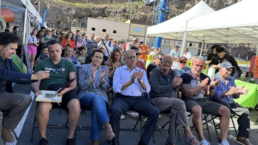 Un momento del acto celebrado en Playa de Santiago.  e