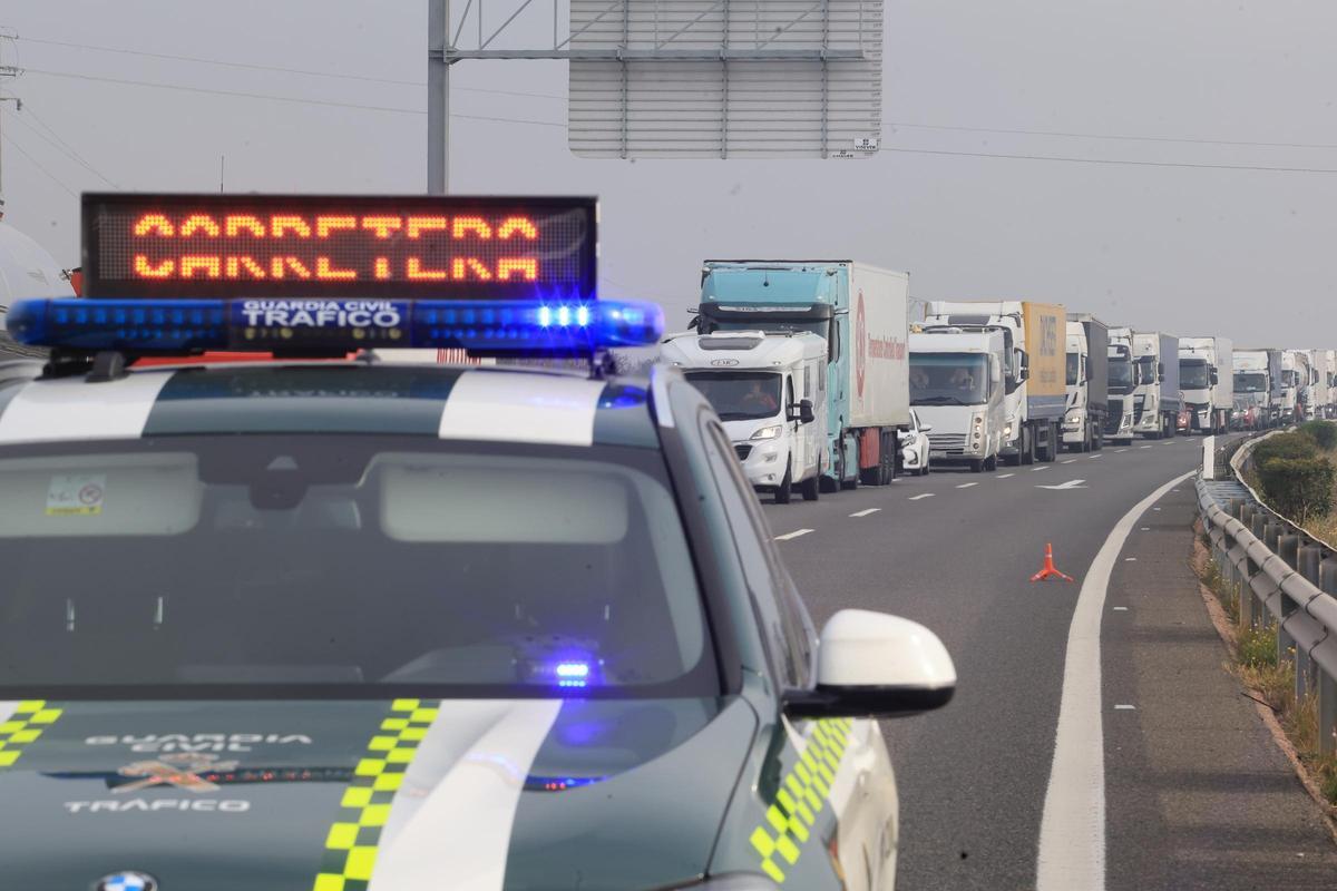 Accidente múltiple en la AP-7 en Castellón