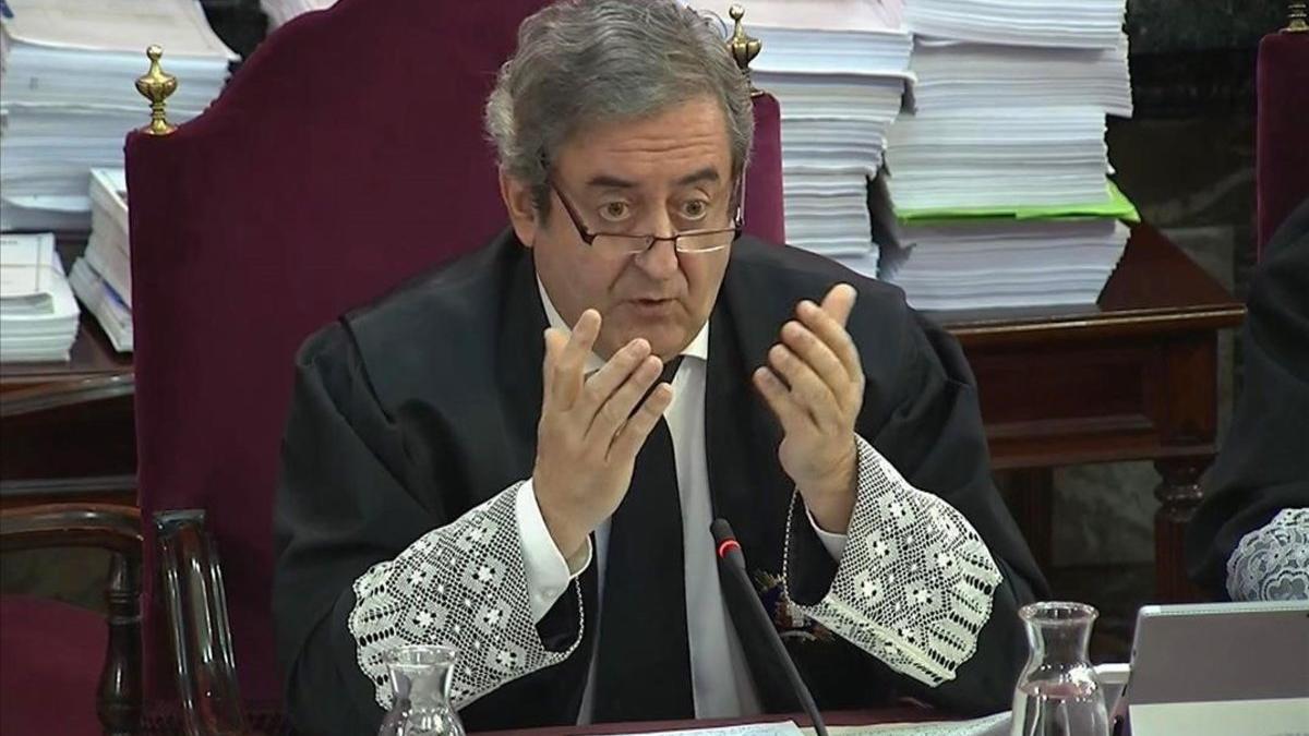 El fiscal Javier Zaragoza, en la segunda jornada del juicio del 'procés'