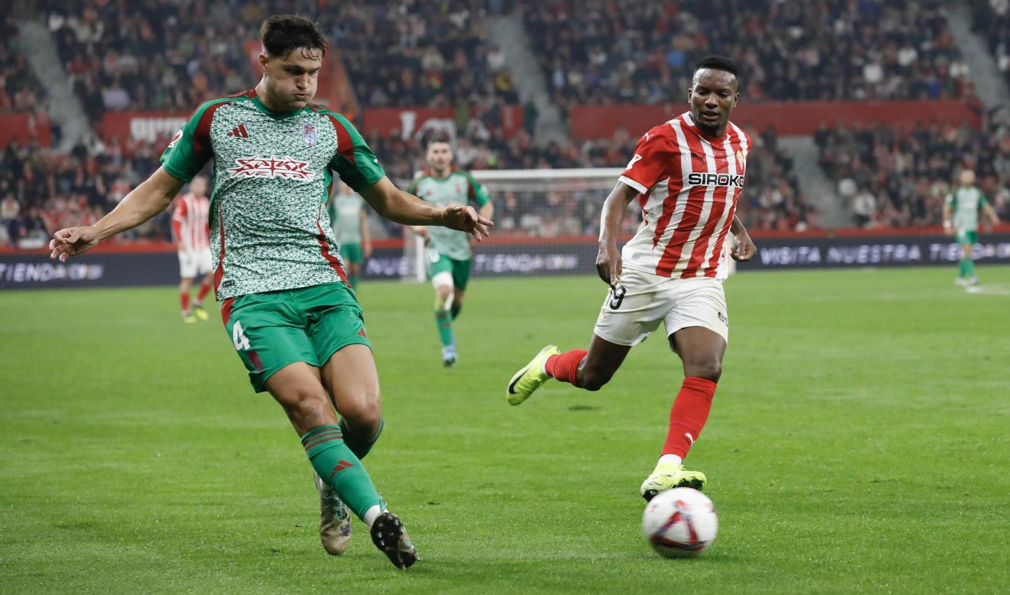 Así fue el partido Sporting-Granada, en imágenes