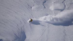 Las condiciones de la nieve fueron espectaculares.