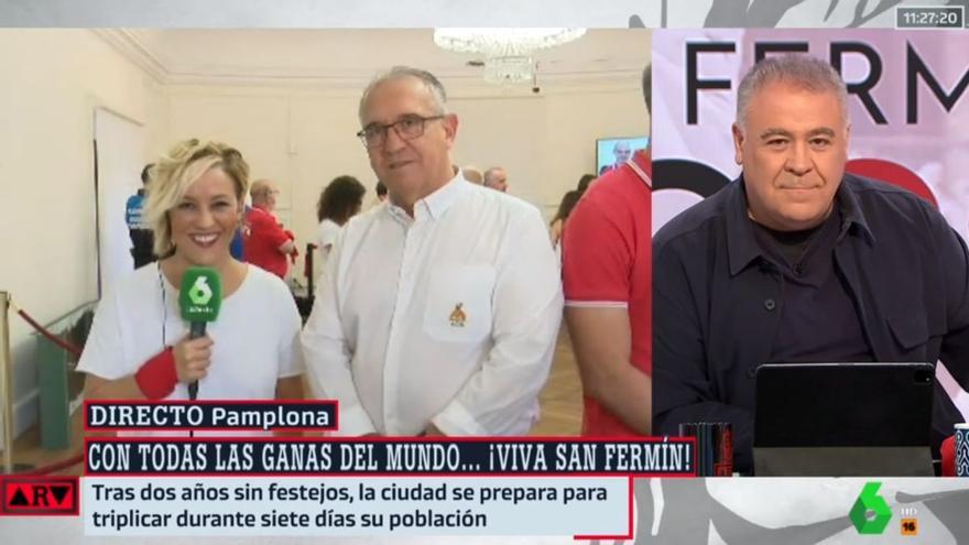 El reencuentro televisivo entre Antonio García Ferreras y Cristina Pardo por San Fermín