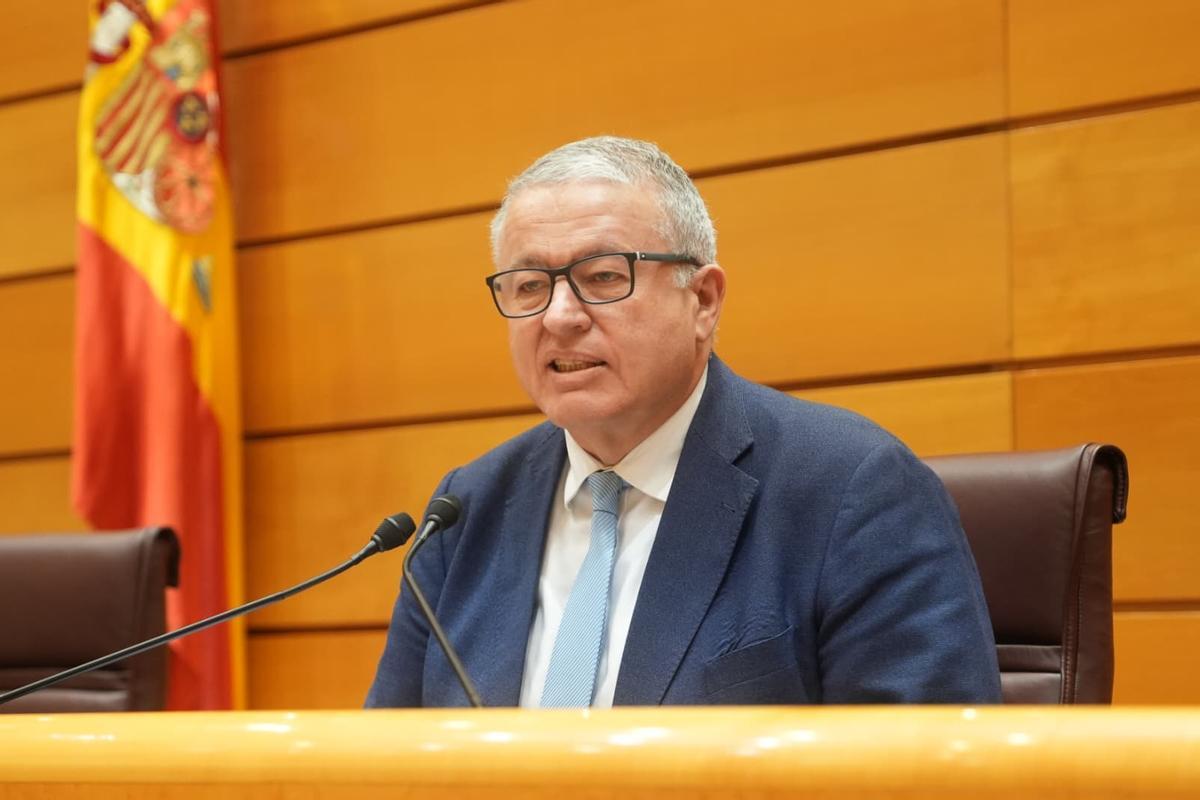 Francisco Bernabé, senador murciano que presidirá la comisión de investigación sobre el estado de la red ferroviaria.