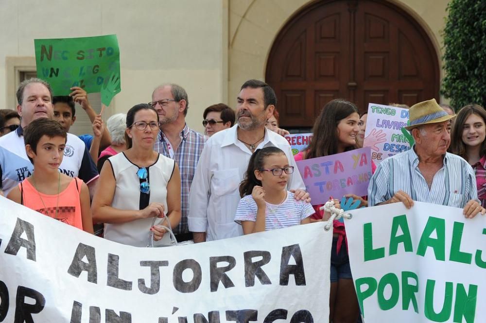 Manifestación de los padres de La Aljorra