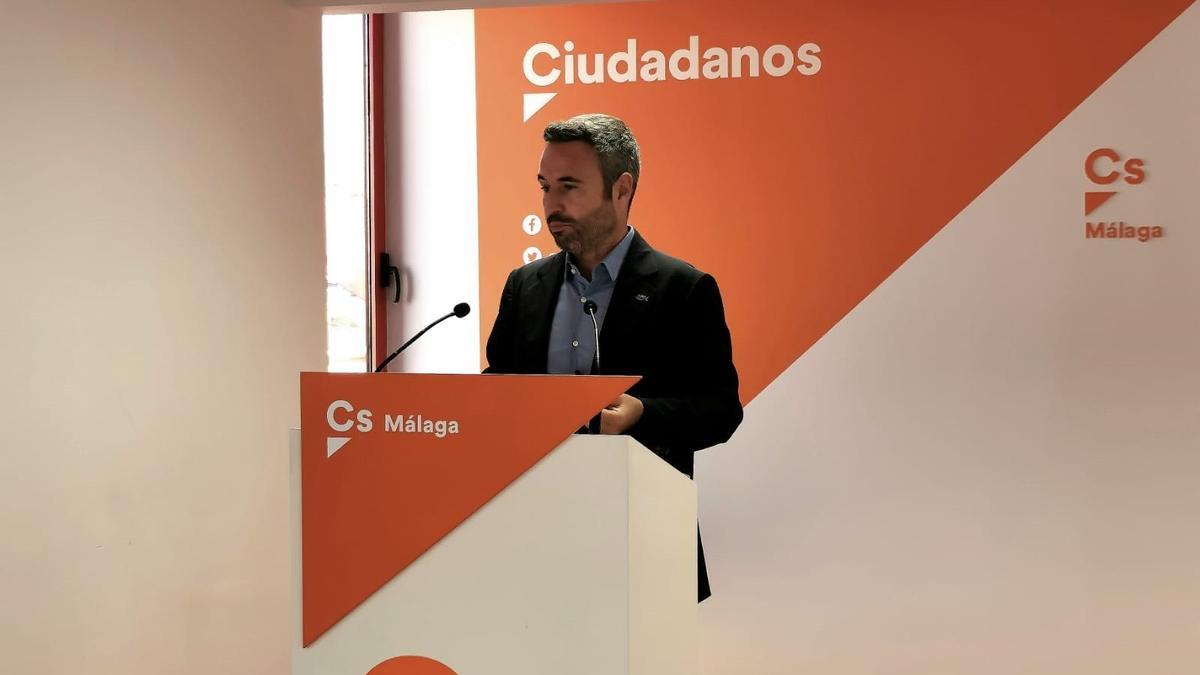 El diputado nacional de Ciudadanos por Málaga y secretario de Comunicación del partido en Andalucía, Guillermo Díaz