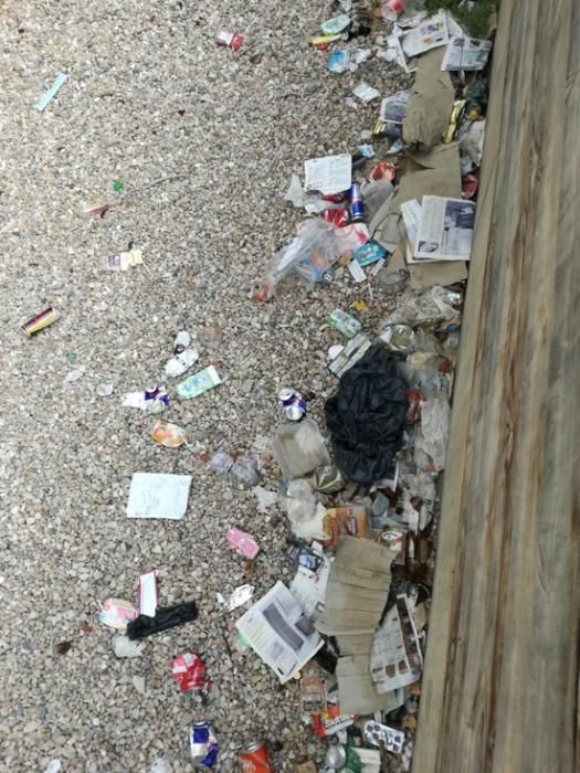 Brutícia al parc infantil de la plaça de la Reform