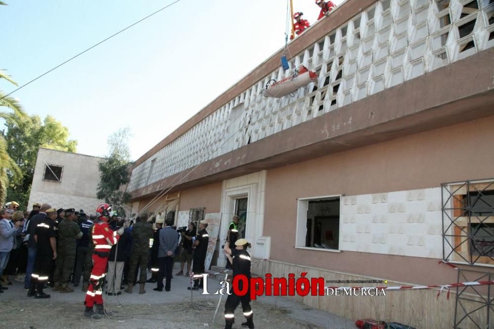 Simulacro en Lorca por inundaciones, terremoto y f