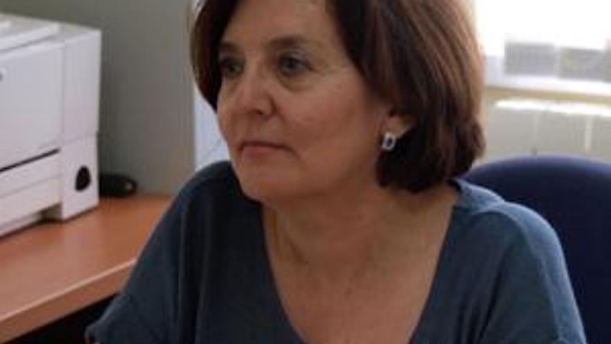 María Clemente Linuesa durante la entrevista.
