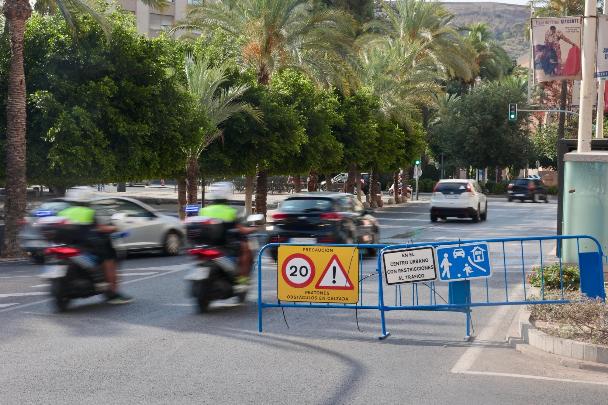 Primeros atascos en Alicante por las Hogueras 2025