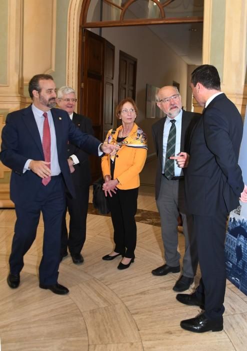 05/02/2019 LAS PALMAS DE GRAN CANARIA. El premio Nobel de Medicina Erwin Neher y la científica Eva María Neher, participan en el Campus Nobel Veterinaria. Fotografa: YAIZA SOCORRO.