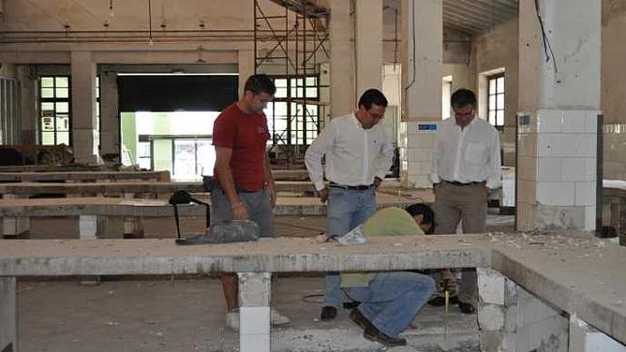 El alcade visitó la zona en donde se realiza la prueba.