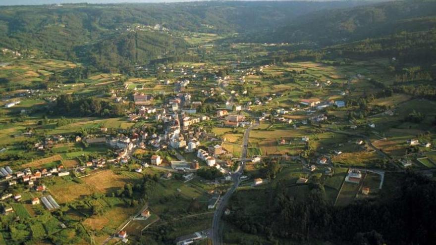 Vista aérea de Carral.