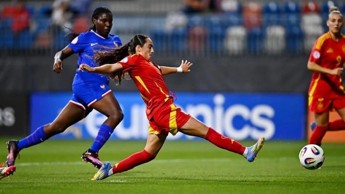 Imagen de la final entre Francia y España.