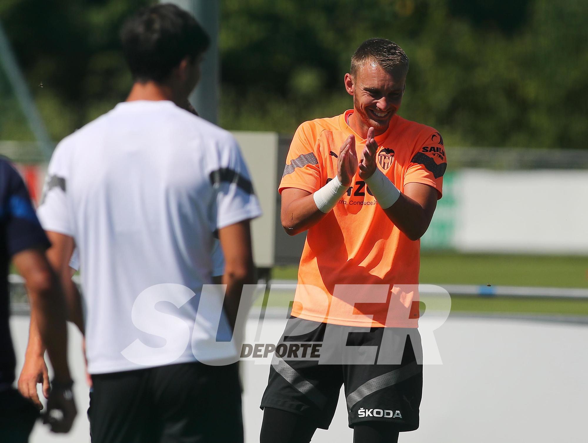 Asúi ha sido el entrenaiento del Valencia CF hoy en Suiza