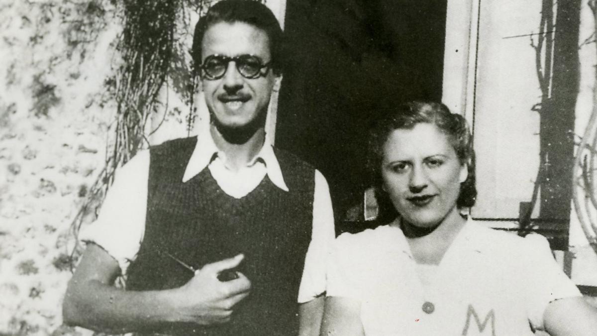 Armand Obiols y Mercè Rodoreda, en Villa Rosset, en octubre de 1939.