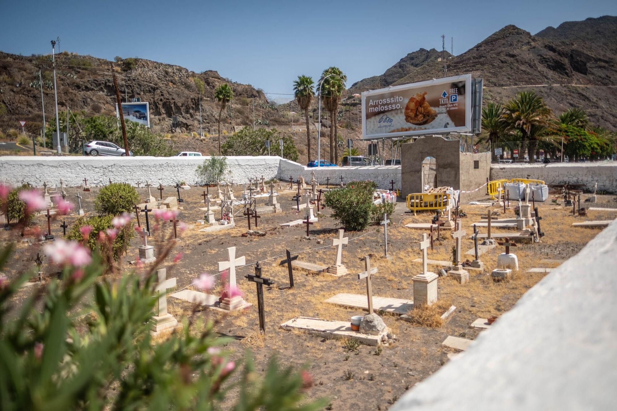 Obras en el cementerio de San Andrés, en Santa Cruz de Tenerife
