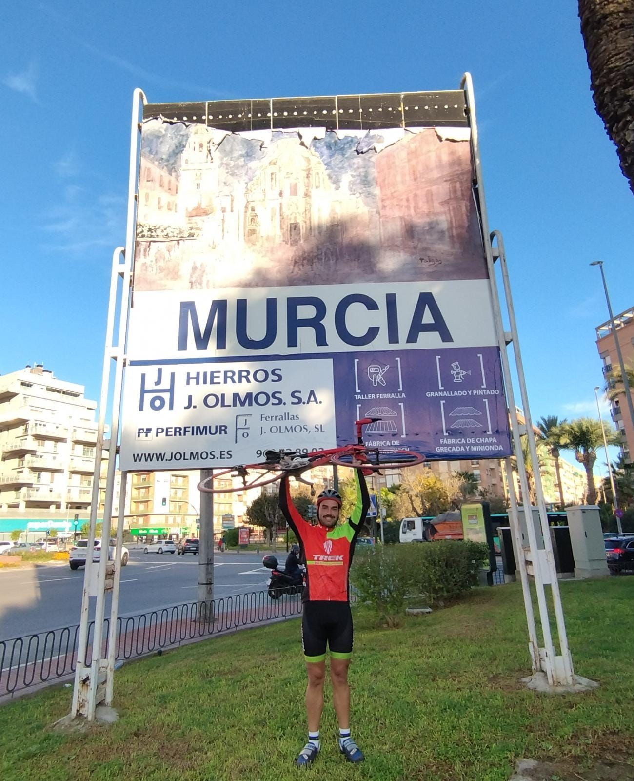 El reto acabó a su llegada a Murcia capital.