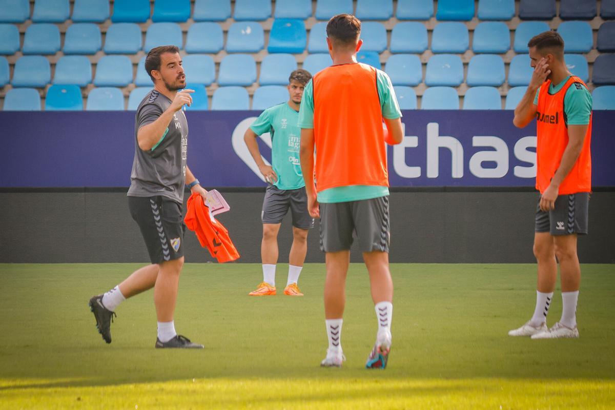 Manolo Sánchez, segundo entrenador del Málaga CF.