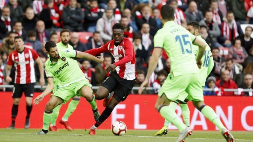 El Athletic gana al Levante y se mantiene en la escalada gracias a un gol de Muniain