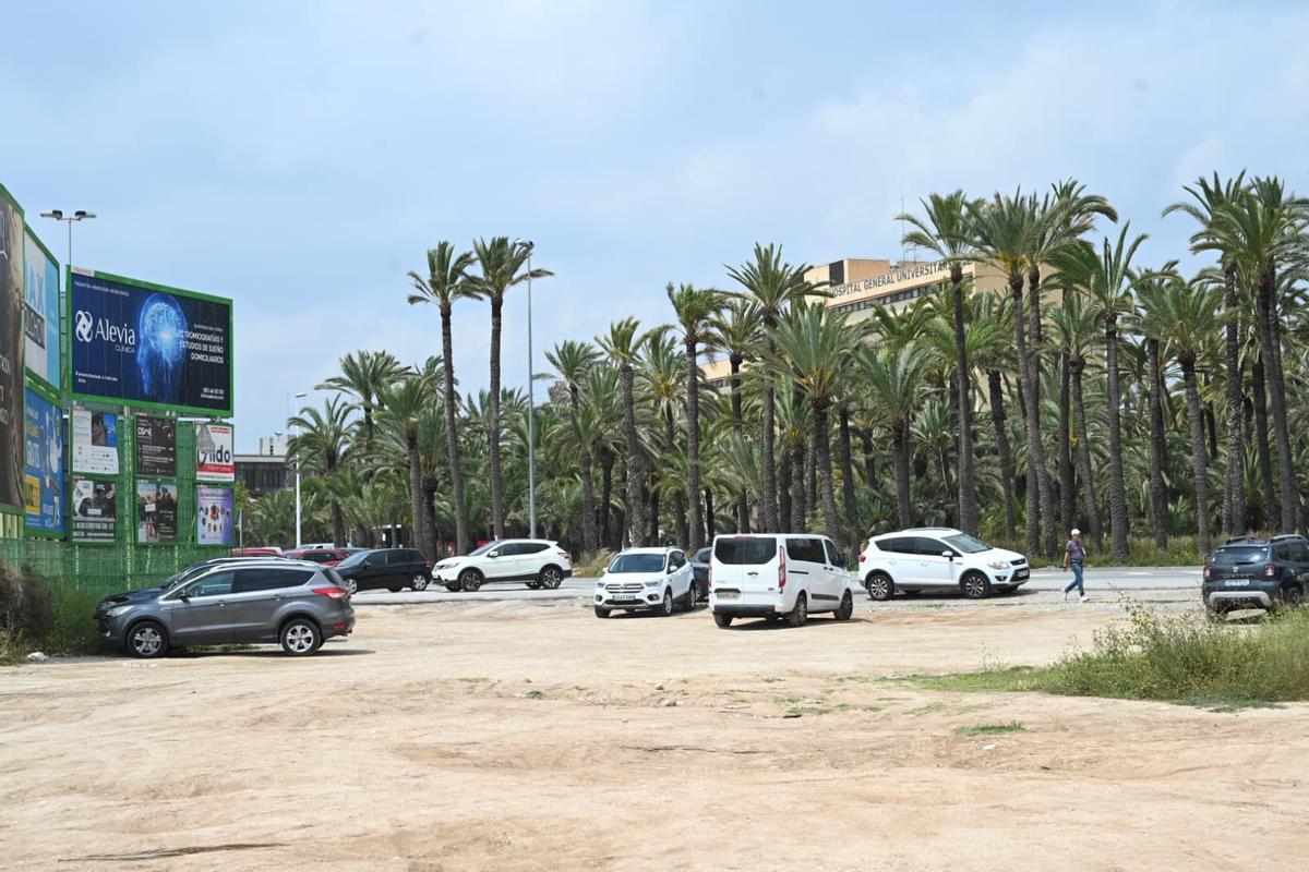 La zona donde hay proyectadas viviendas adosadas unifamiliares en Elche.