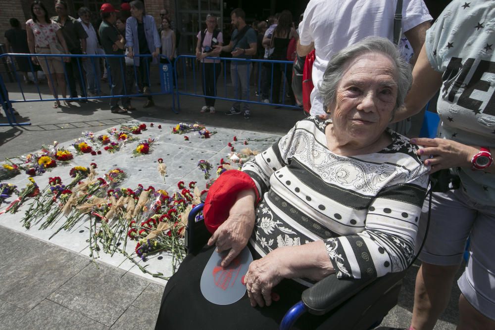 Homenaje a las víctimas del Mercado Central