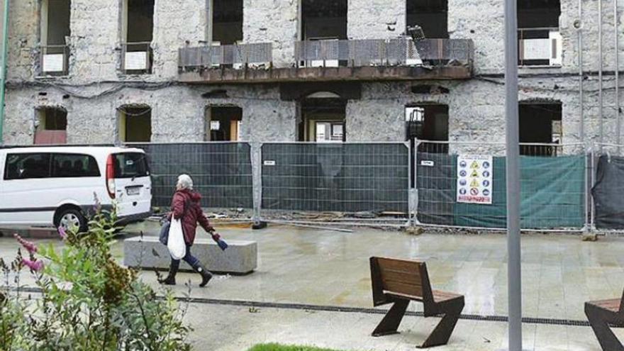 Edificio de la casa de cultura de Silleda, en remodelación, que acogerá la nueva casa consistorial /concello