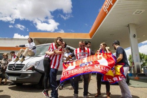 Los aficionados españoles llegan ya a Lisboa