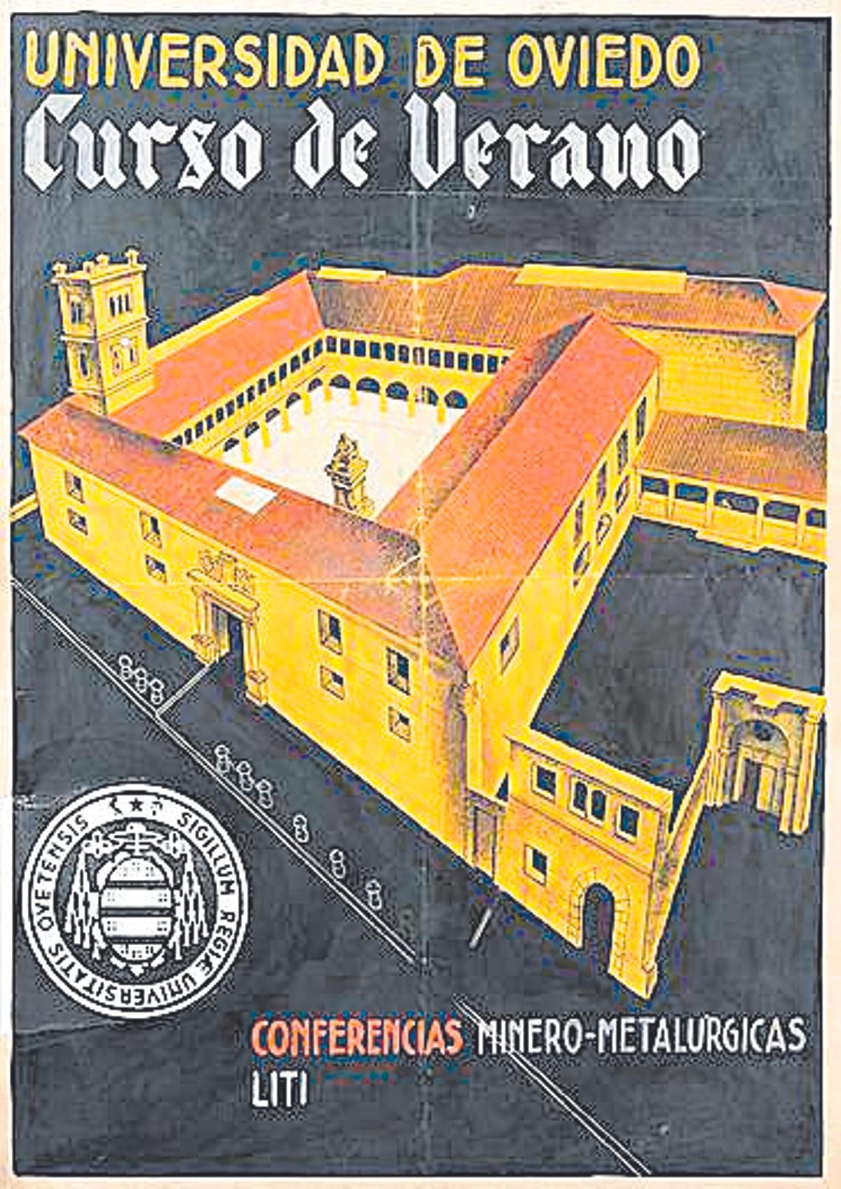 Cartel de la Universidad de Oviedo