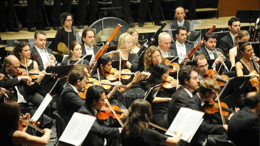 Músicos de la Orquesta Sinfónica de Galicia.