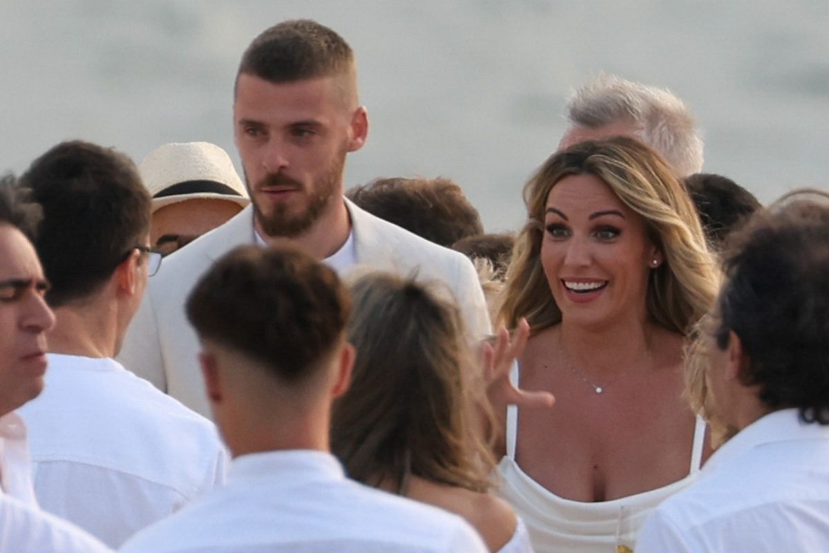 Edurne y David De Gea en su fiesta preboda en Menorca