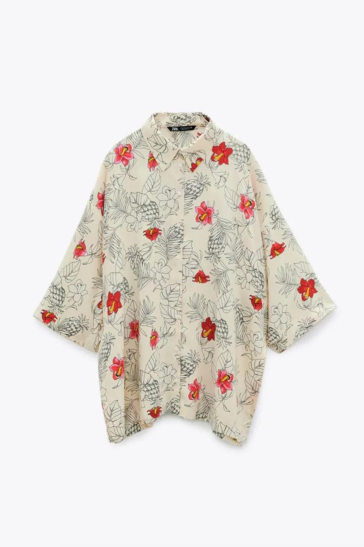 Camisa 'oversize' estampada