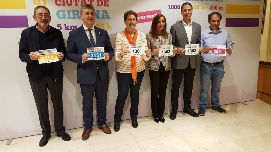 Representants de l&#039;organització i de les autoritats aquest matí a El Corte Inglés de Girona