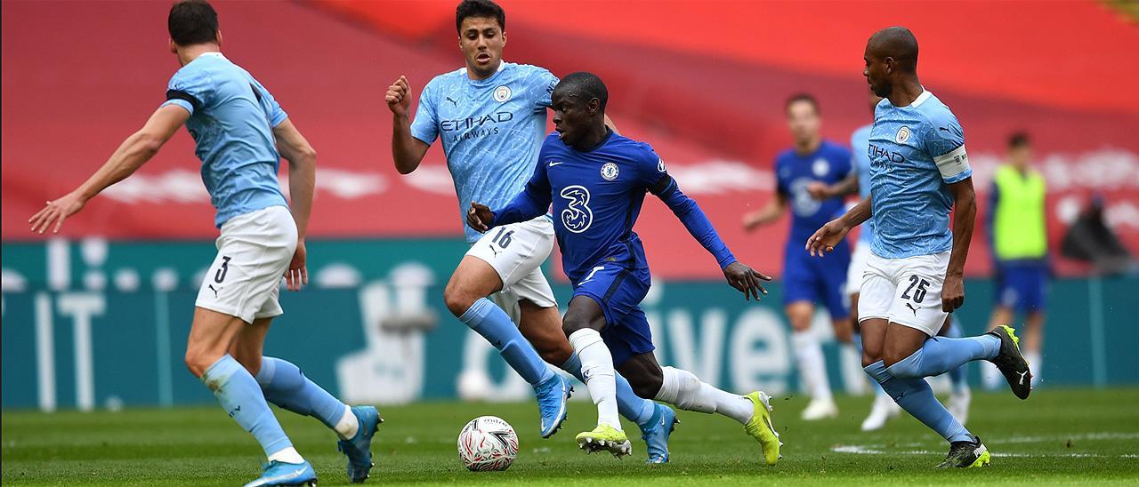 N&#039;Golo Kante, en un Chelsea - Manchester City.