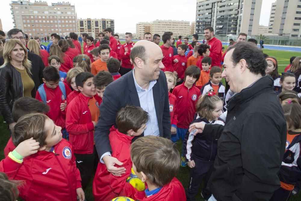 Inauguración del nuevo campo de fútbol del colegio Salesianos