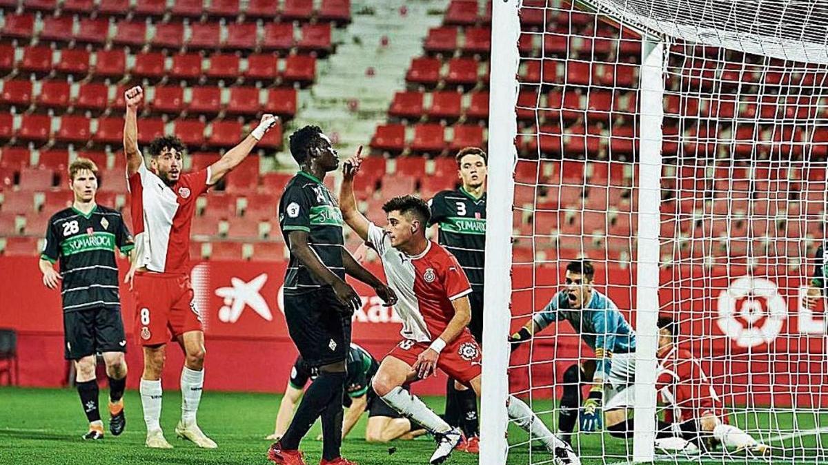 El Girona B i el Sants van enfrontar-se a Montilivi aquesta mateixa temporada (3-0).