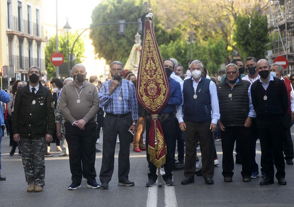 Así ha sido el regreso de la Virgen de la Fuensanta a su monasterio en Algezares