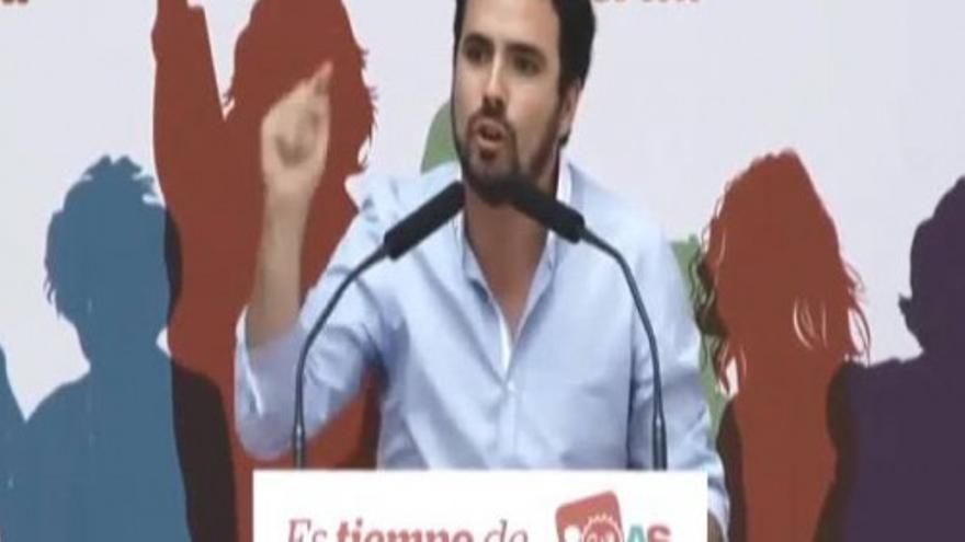 Garzón: &quot;El PP es una trama de corrupción que se presenta a las elecciones&quot;