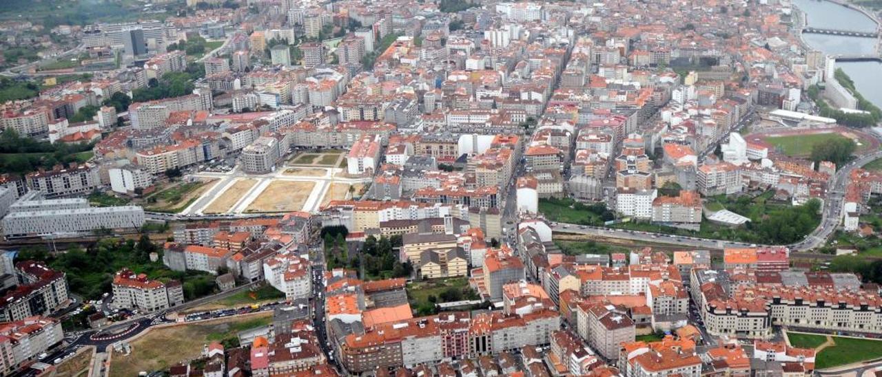 Vista aérea de Pontevedra. // R. Vázquez