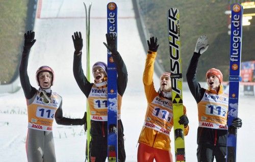 Prueba de la Copa del Mundo de saltos en Klingenthal (Alemania)