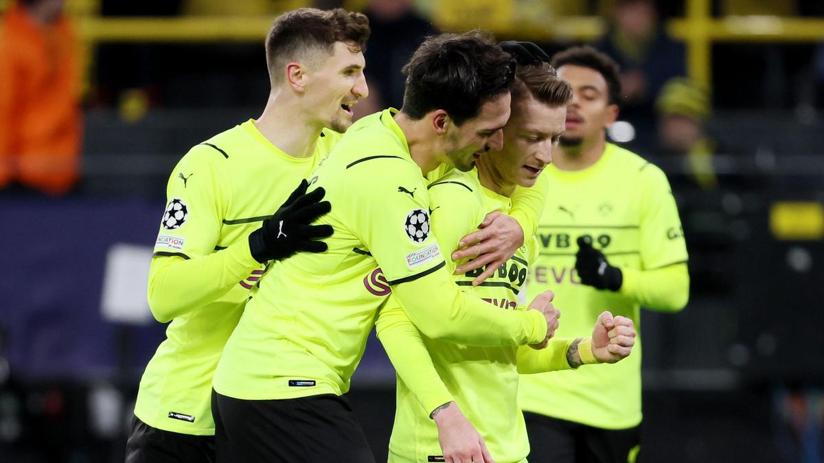 Reus celebra un gol con el Borussia Dortmund.